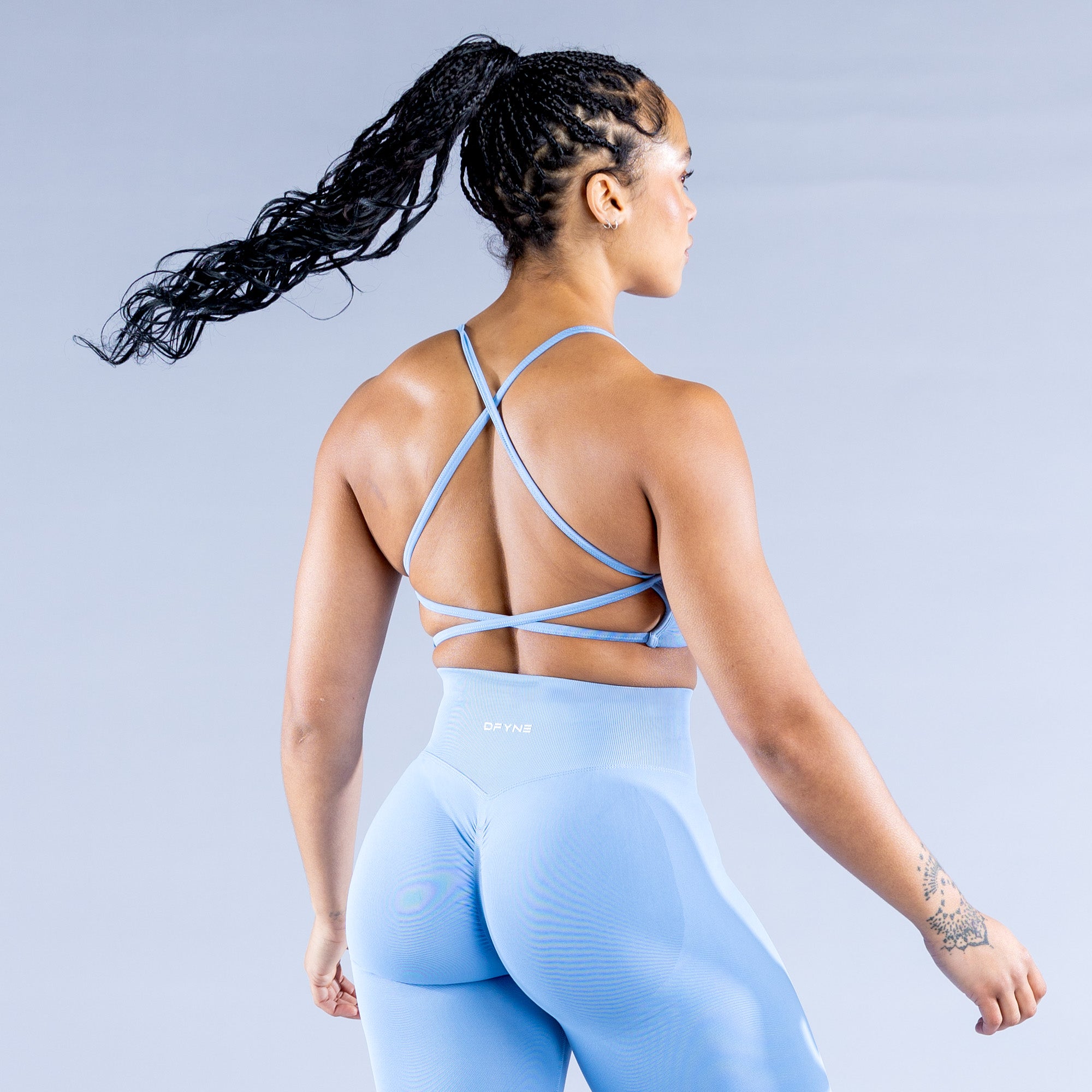 DFYNE Dynamic Backless Sport BH Dam Blå | 1630984-KI