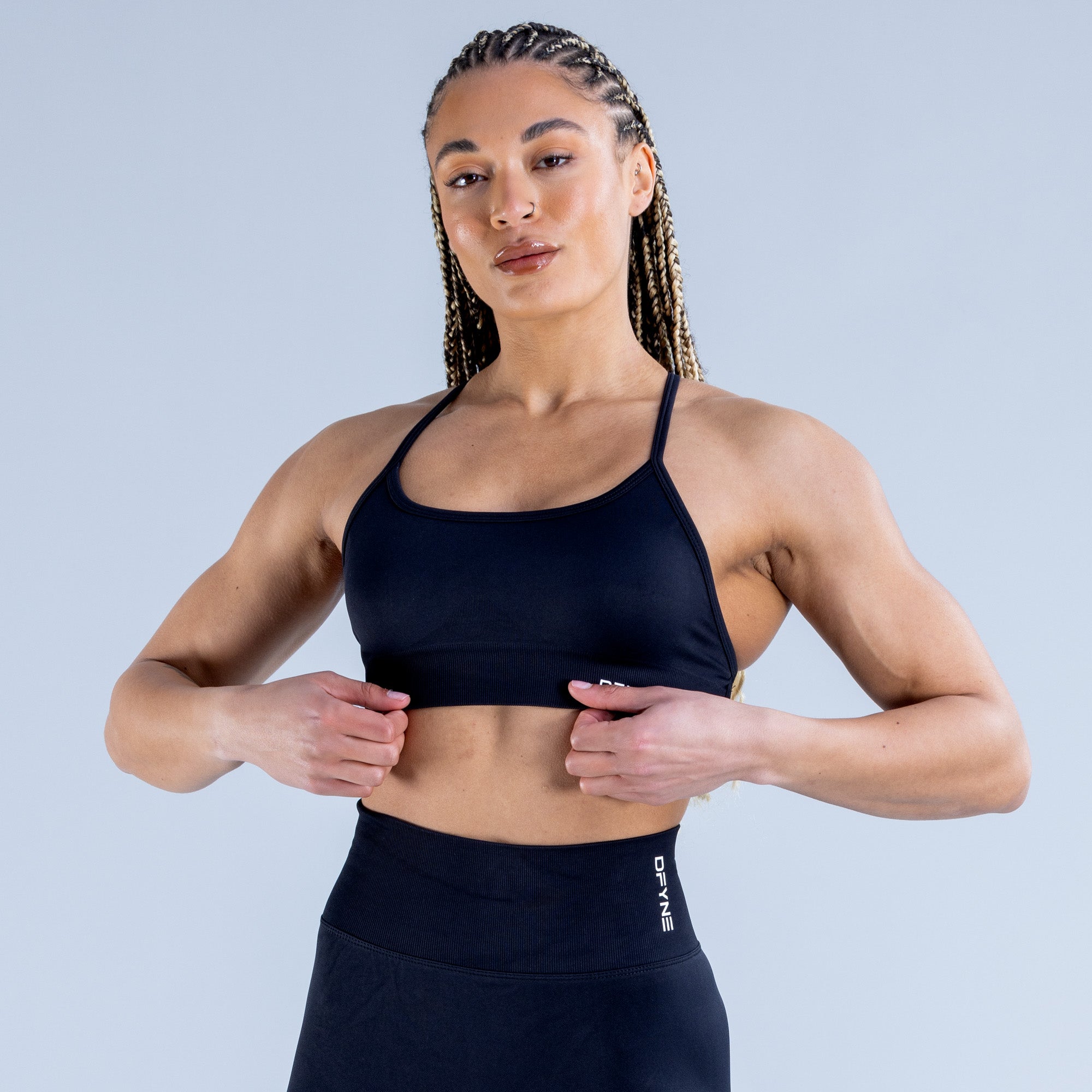 DFYNE Dynamic Backless Sport BH Dam Svarta | 6298057-MS