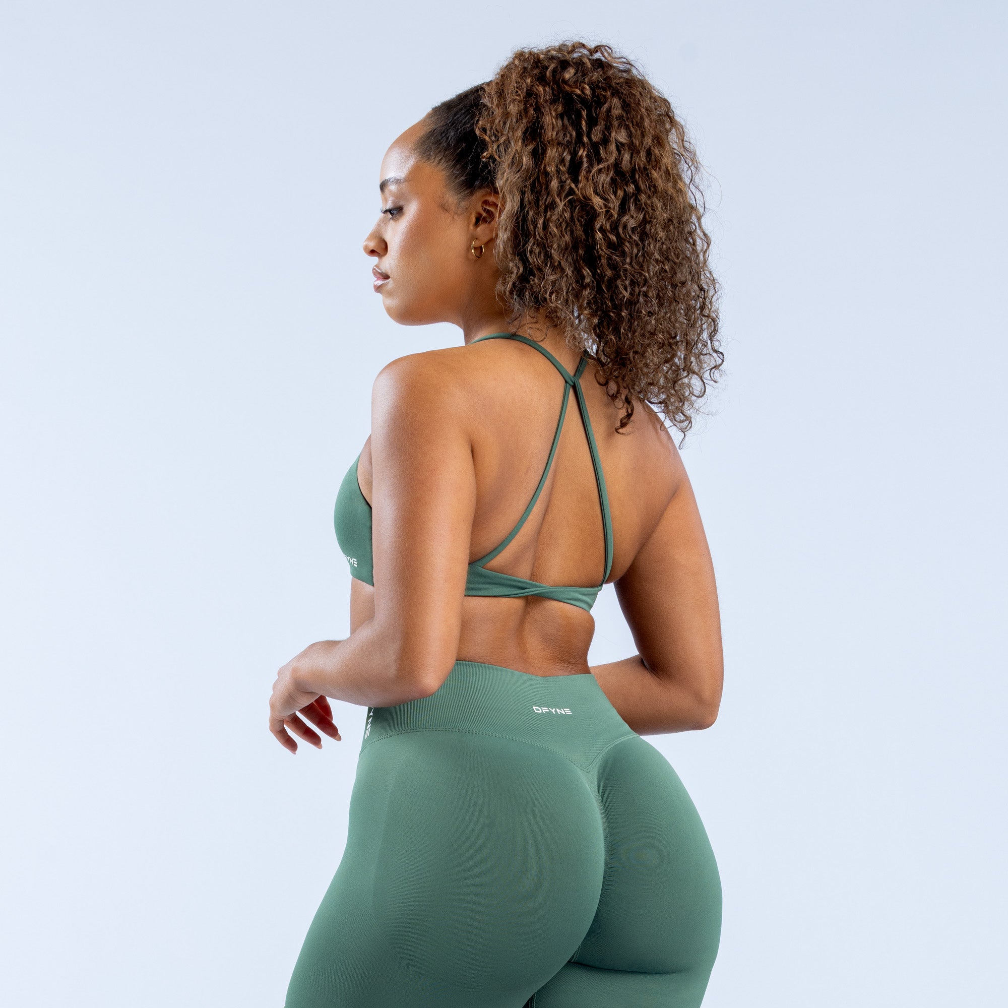 DFYNE Dynamic Twist Back Sport BH Dam Gröna | 9160724-IH