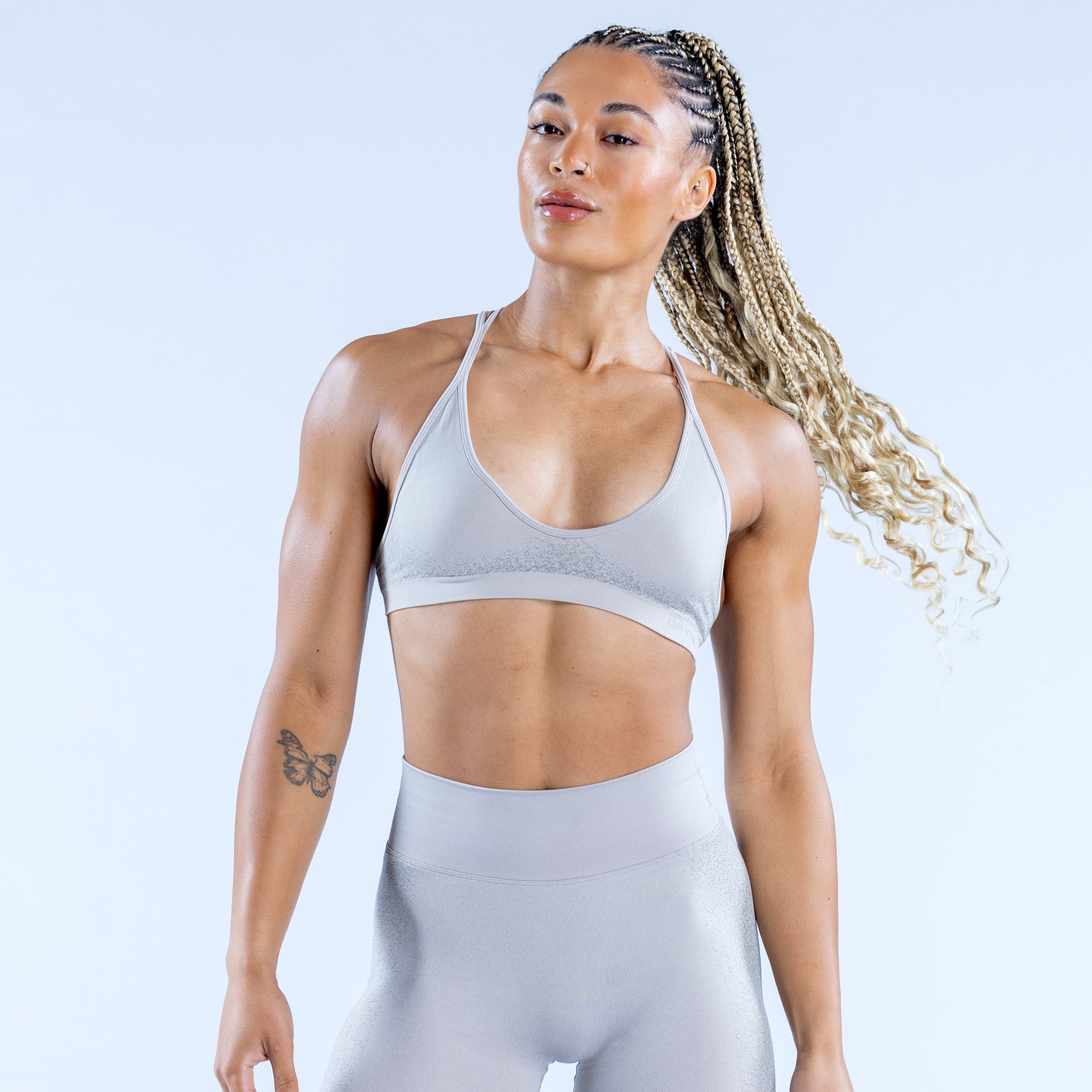 DFYNE Ignite Cross Back Sport BH Dam Ljusgrå | 4516389-IR