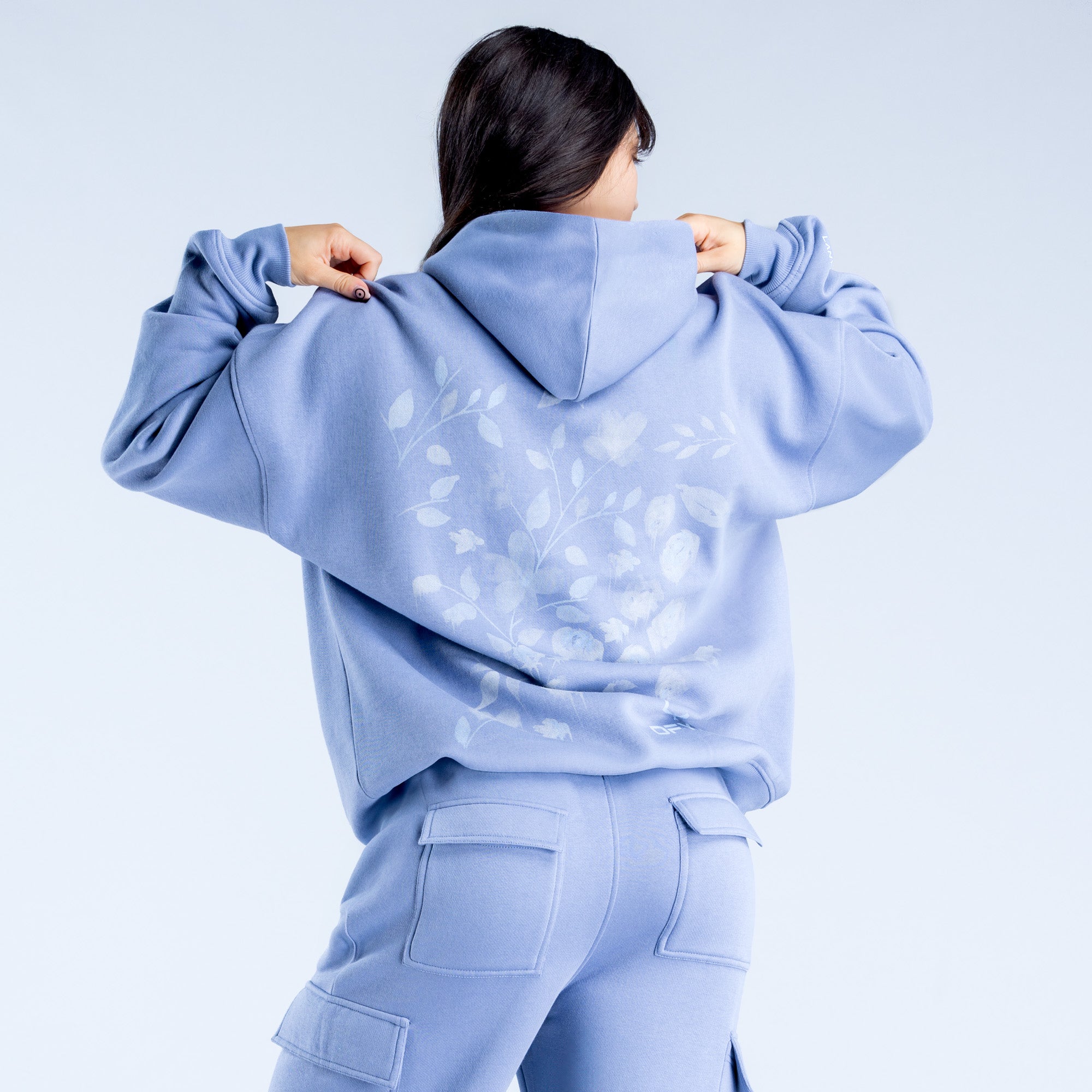 DFYNE Lanyi Edit Oversized Hoodie Dam Blå | 1495768-IK