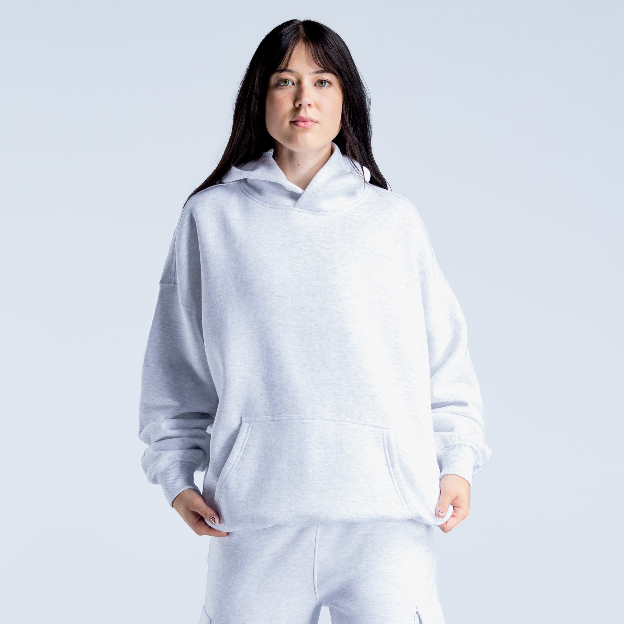 DFYNE Lanyi Edit Oversized Hoodie Dam Grå | 9543802-IR