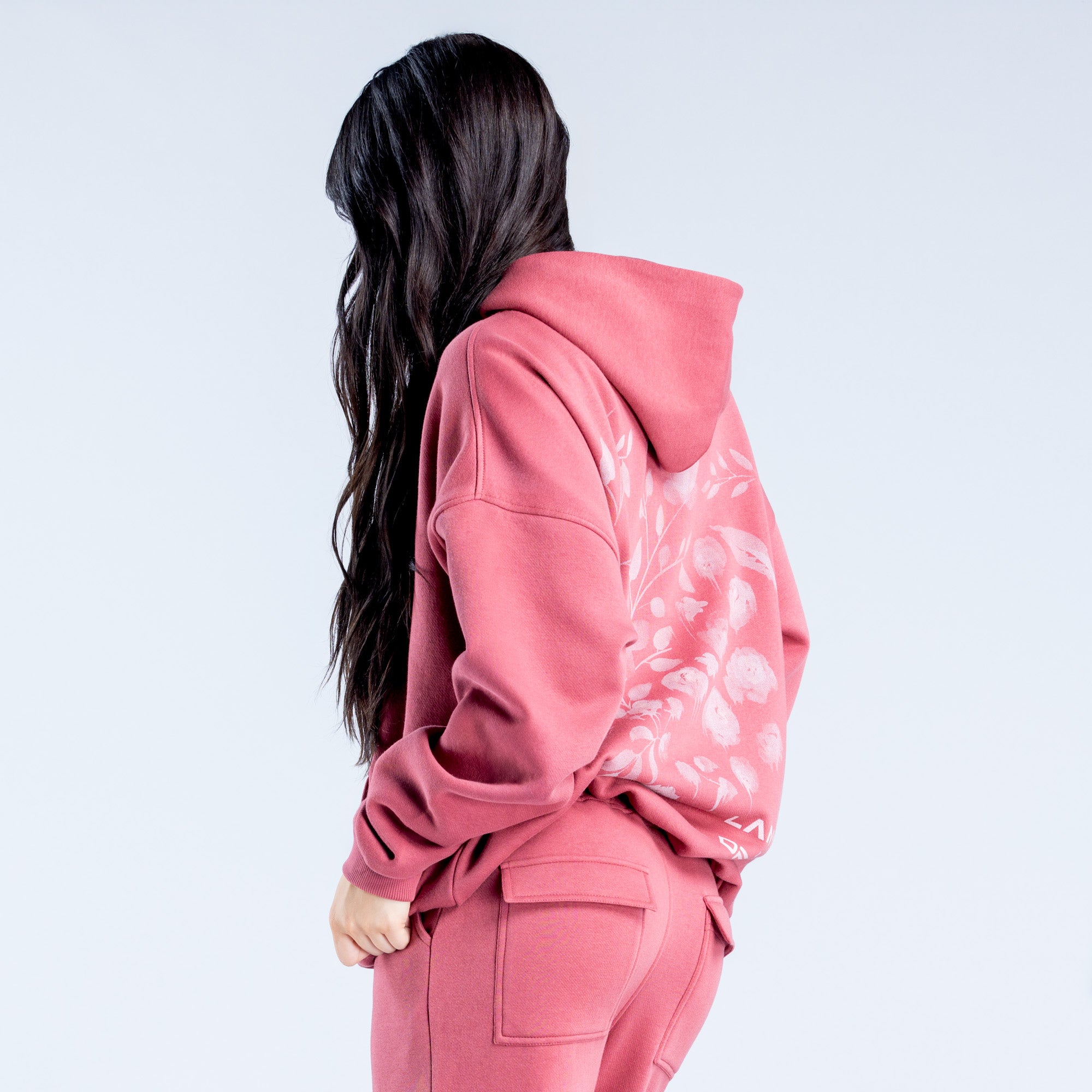 DFYNE Lanyi Edit Oversized Hoodie Dam Mörkrosa | 1087639-OG