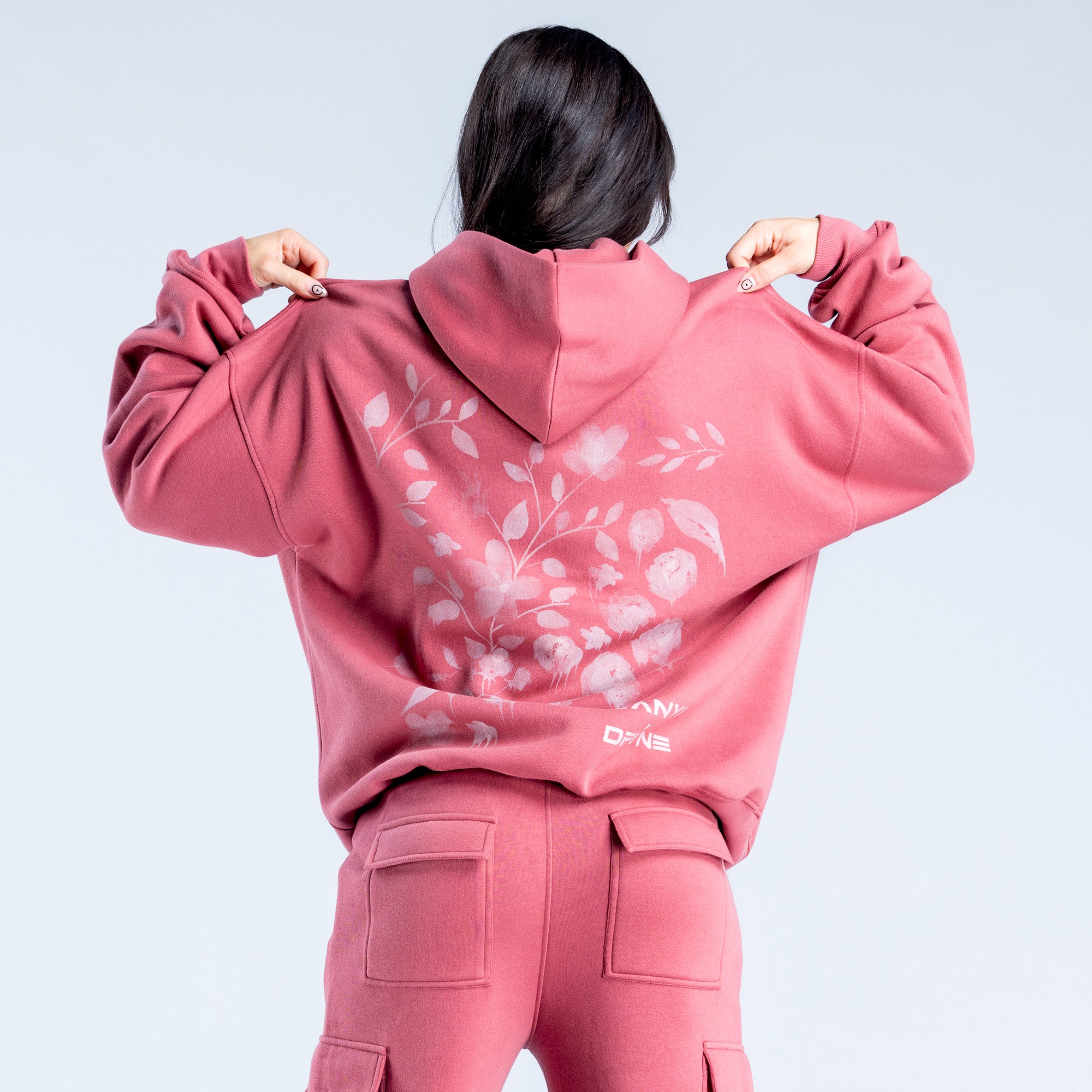 DFYNE Lanyi Edit Oversized Hoodie Dam Mörkrosa | 1087639-OG