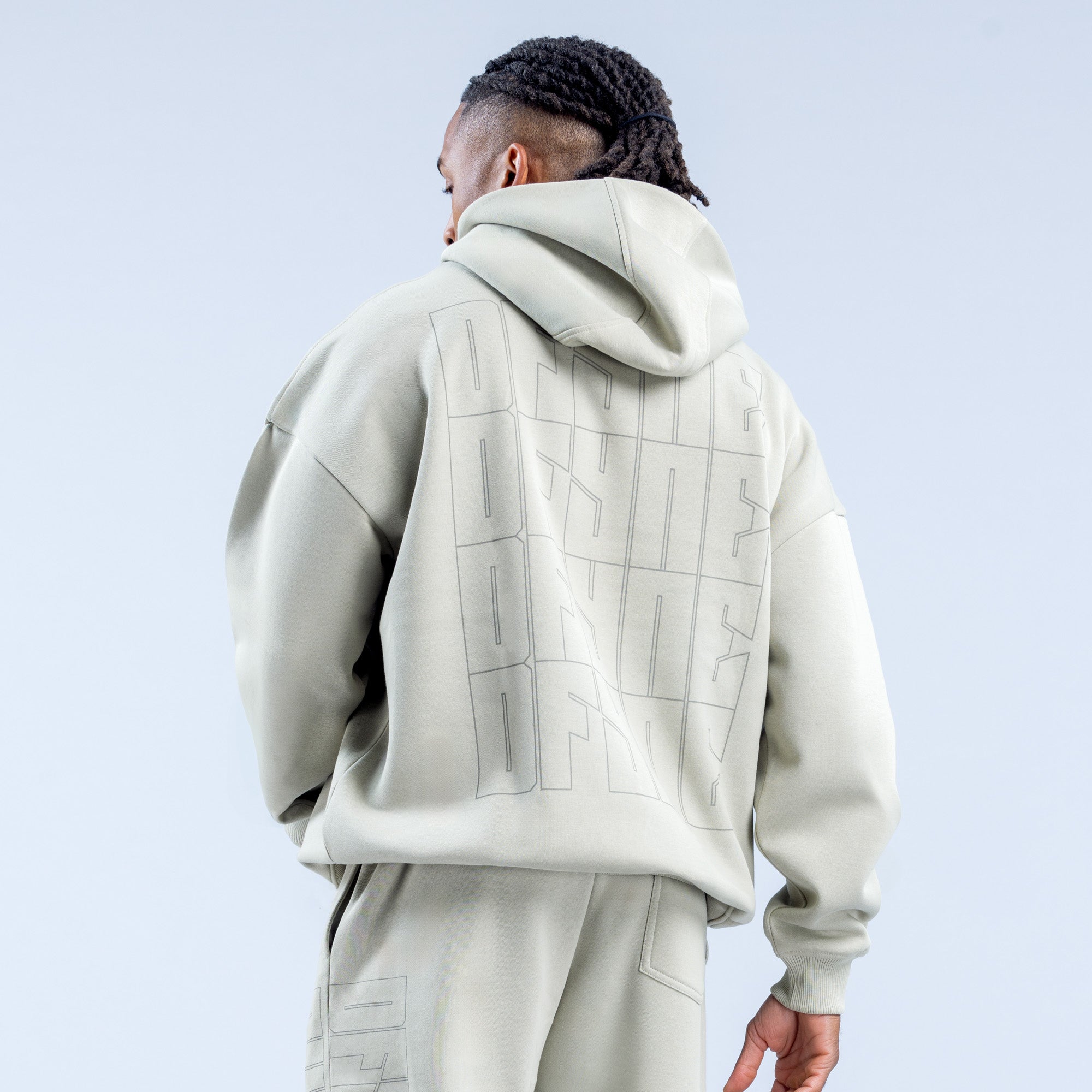 DFYNE Recharge Graphic Hoodie Herr Grå | 2613798-PW
